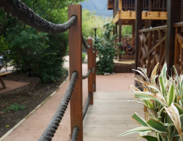 Allée vers le chalet - Les 3 Chalets à Cilaos